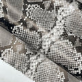 Hot Selling Waterproof Snakeskin Faux Leather Fabric Trendy Designer Vegan PU Material for Jackets Clothing-Eco-Friendly Textile