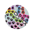 100Pcs Slime Charms Mini Love Sunglasses Resin Flatback Accessories Beads Making Supplies DIY Scrapbooking Craft