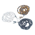 Wholesale Handmade Natural Gemstone Stone Beads 8mm Mala 108 Yoga Prayer Meditation Jewelry Bracelet Elastic Unisex Supplier