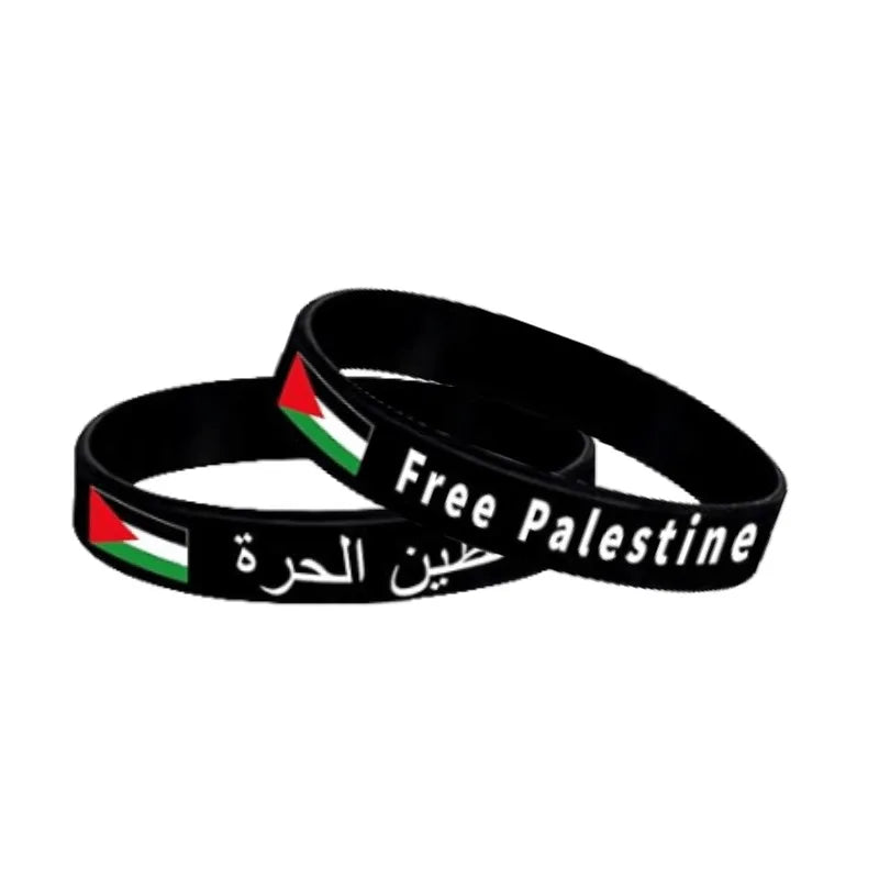 Stock silicon Palestine wristband print silicon Palestine wristband