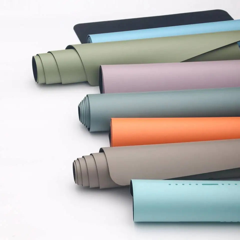 Pu Leather Yoga Mat Eco-Friendly Sweat Resistant Non-Slip Exercise Mat