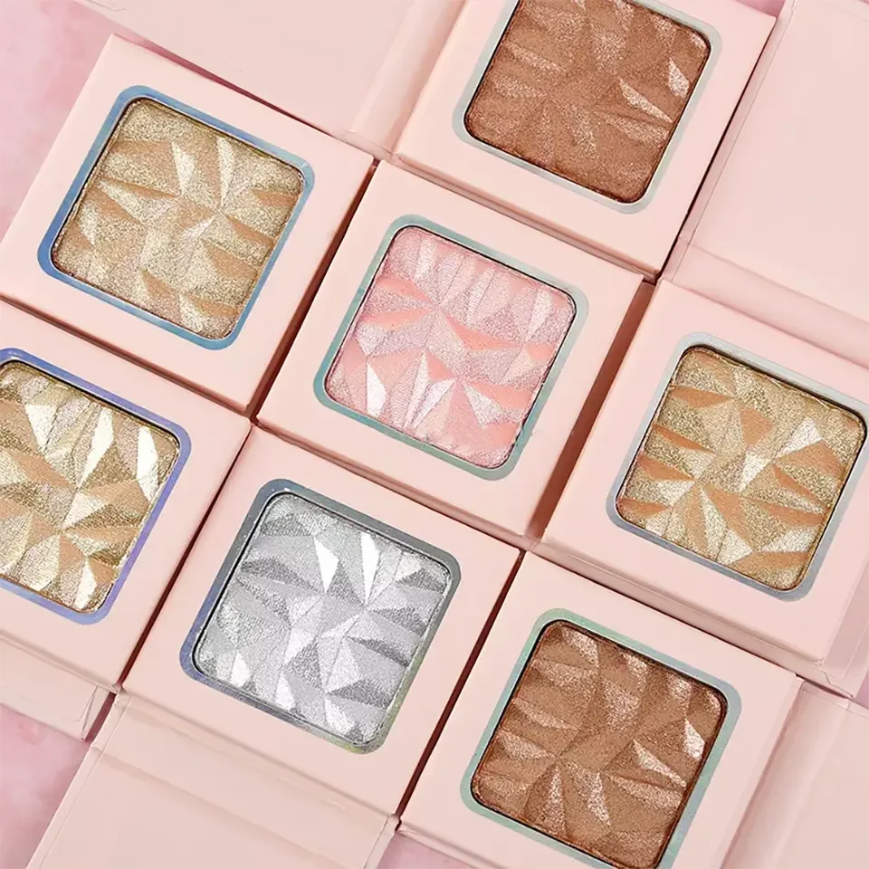 Mineral Waterproof Bronzer & Highlighters Pressed Powder Customizable Brand Makeup Palette with ODM Service for Anytime Use