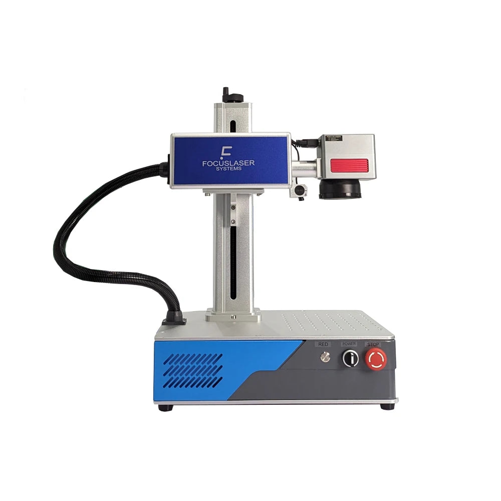 Focuslaser Factory Wholesale Raycus 30W All-in-one Portable Fiber Laser Marking Machine on Key Credit Card