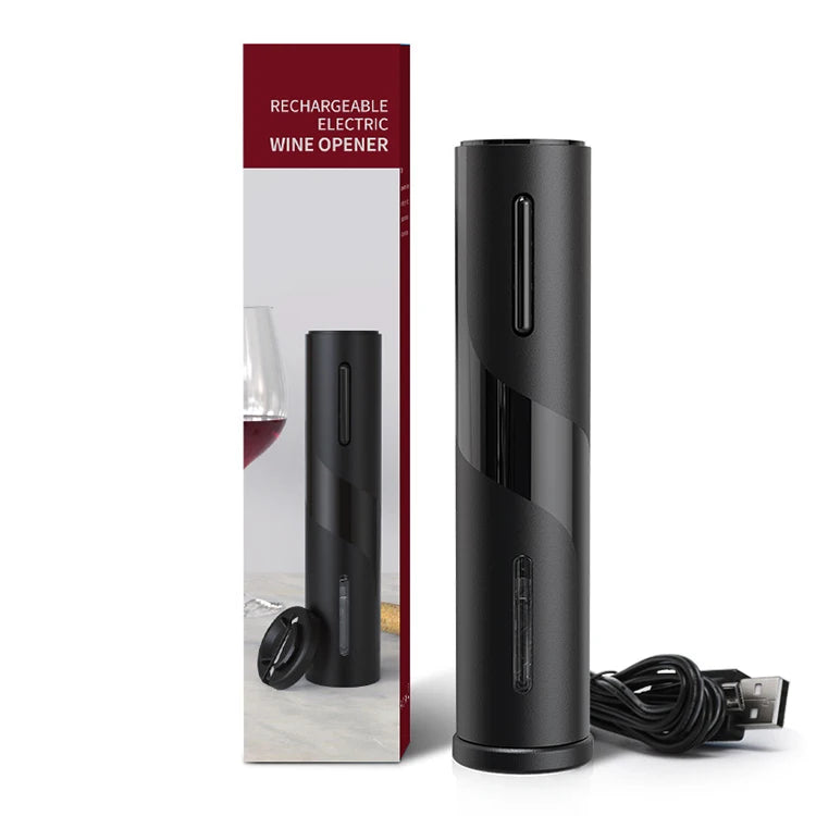 Top Supplier Wholesale Automatic Rechargeable Electric Corkscrew Wine Bottle Opener With Foil Cutter