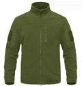 Custom Logo Men Fleece Tactical Jacket Outdoor Thermal Breathable Sport Hiking Polar Fleece Hoodie Coat