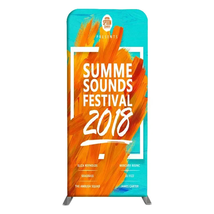 Customized 10ft Tension Fabric Advertising Backdrop Potable Exhibition Display Trade Show Backdrops