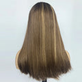 Kosher Wig for Woman Luxury Wig Color Angela Mixed Color Front Lace Double Drawn
