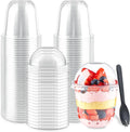 Custom Logo Clear PET Cup Disposable Smoothie Boba Bubble Milk Tea Plastic Takeaway Ice Coffee Cups With Lids 12 16 20 24 32 oz