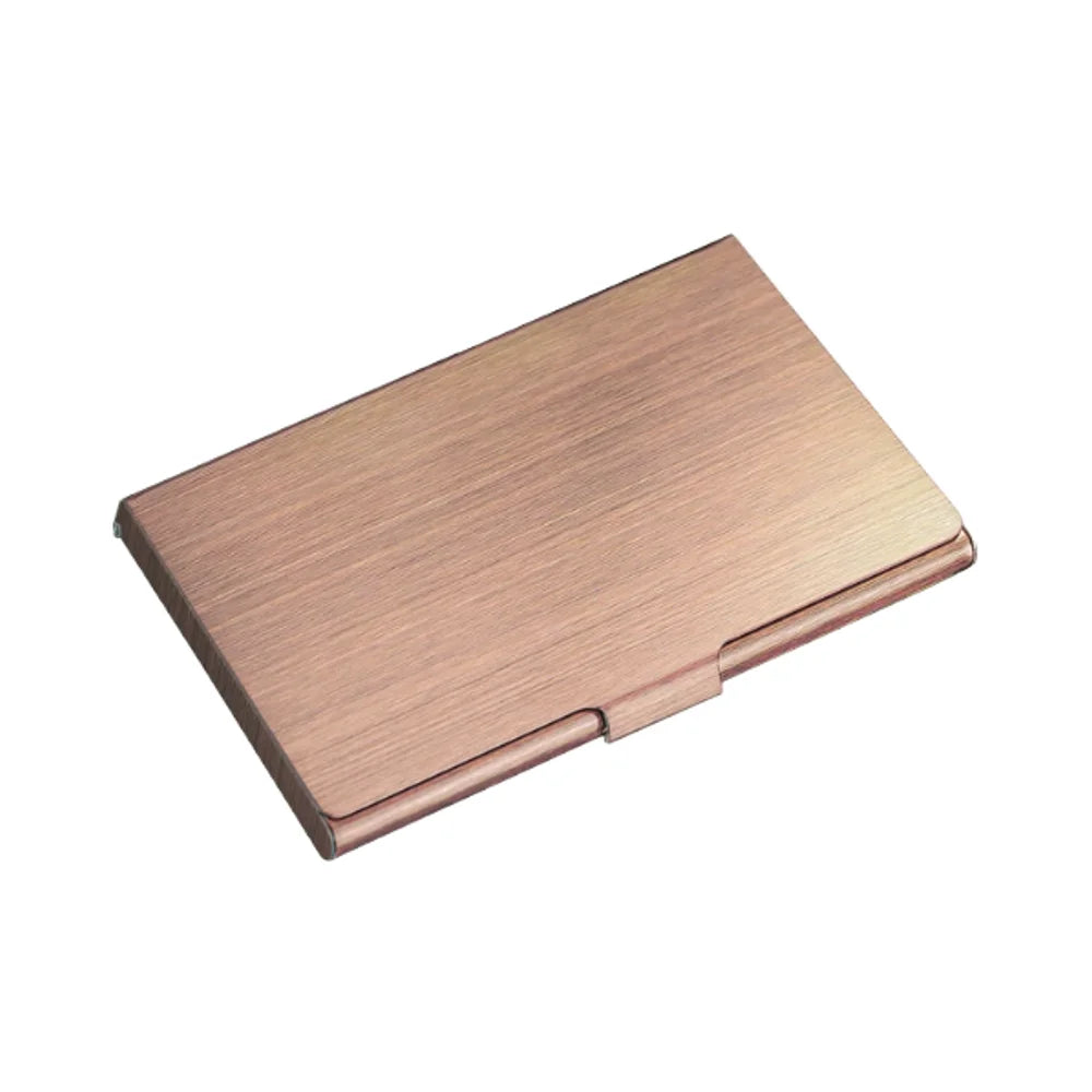 VJ New Fashion Stainless Steel Waterproof Metal Id Card Cardcase Business Card Box Credit Card Holder for Men Women