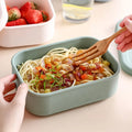 Reusable BPA Free Silicone 900 ML Heat Resistant Lunch Box Food Snack Container Microwave Silicone Bento Box