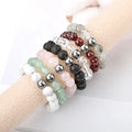 Wholesale Natural 4mm Crystal Bead Elastic Ring Handmade Creative Band Stone Ring Design for Women Gift 1pc