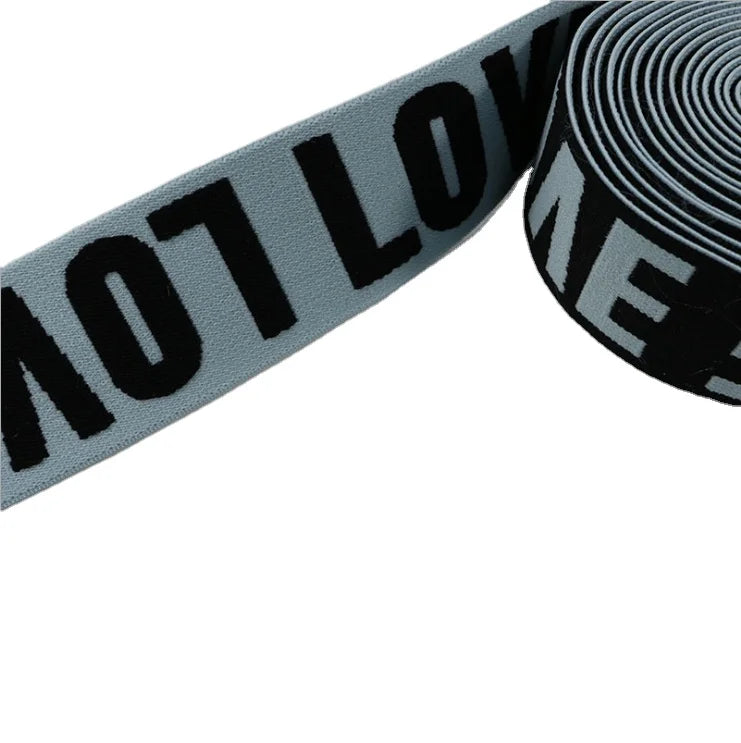 Soft Printed Customized Elastic Band Underwear Jacquard Woven Shiny Elastic Band for Boxer Waistbands