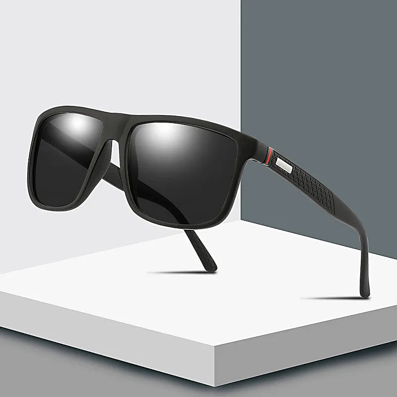 Custom Logo  Retro Men Women Oversized Square Polarized Sunglasses Fishing Driving Polarized Sunglasses Men