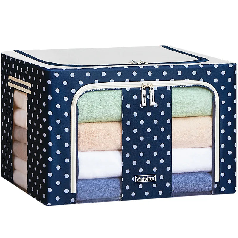 Folding Finishing Box Thickened Waterproof Storage Box Household Odourless Storage Basket Clothes Quilts Storage Bag