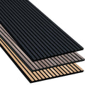 Akupanel 240*60 Nature Smoky Oak Wooden Walnut Veneer Slat 60*60 Sound Proof Akustik Panel Acoustic Wall Panel