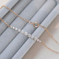 RUYI Dainty 18k Gold Chain Lab Grown Diamond Bracelets for Women Ladies Trendy Real Gold Diamond Bracelet Jewelry