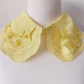 Women Vintage  Detachable Collar Elegant Lady  Lace False Crystal Beaded Rhinestone Shirt Collars