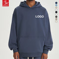 SK Autumn Style Men's 450G Terry Cloth  Inspired American Trendy Brand Relaxed Fit for Winter Heavy Streetwear Hooded Sweatshirt