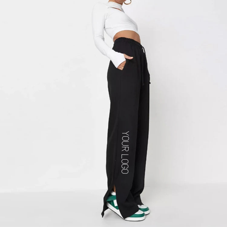 Custom High Waist Womens Trousers Casual Pants Fall Womens Pants & Trousers Wide Leg Pants Streetwear Y2k Designer Clothes