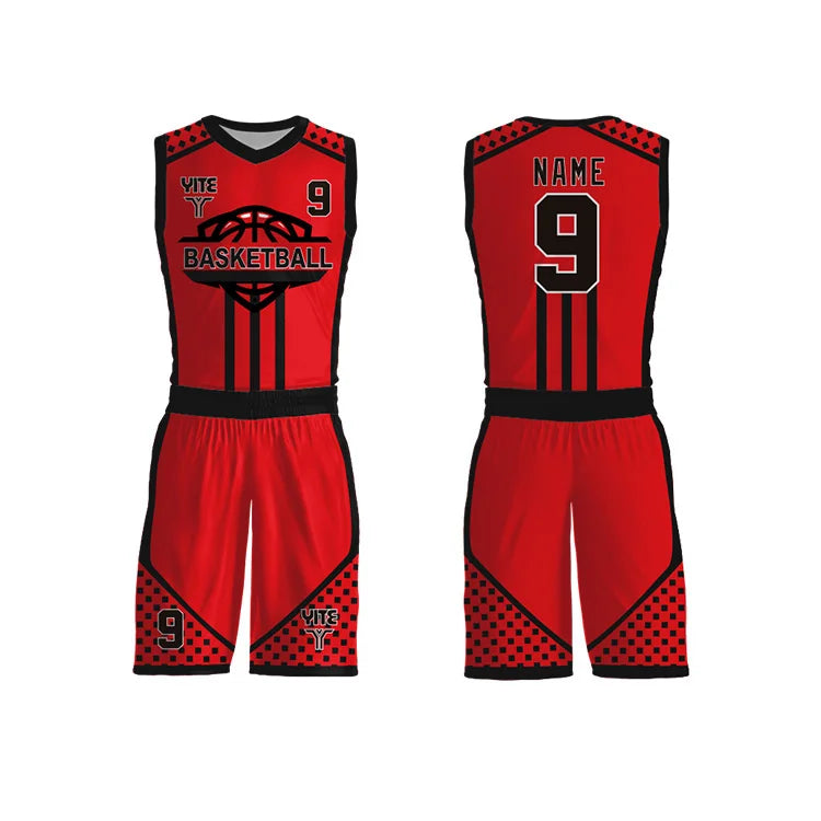 Professional 100% Polyester Short Printed Basketball Shirts Jerseys for Unisex Practice Custom Sports Uniforms Logo Options
