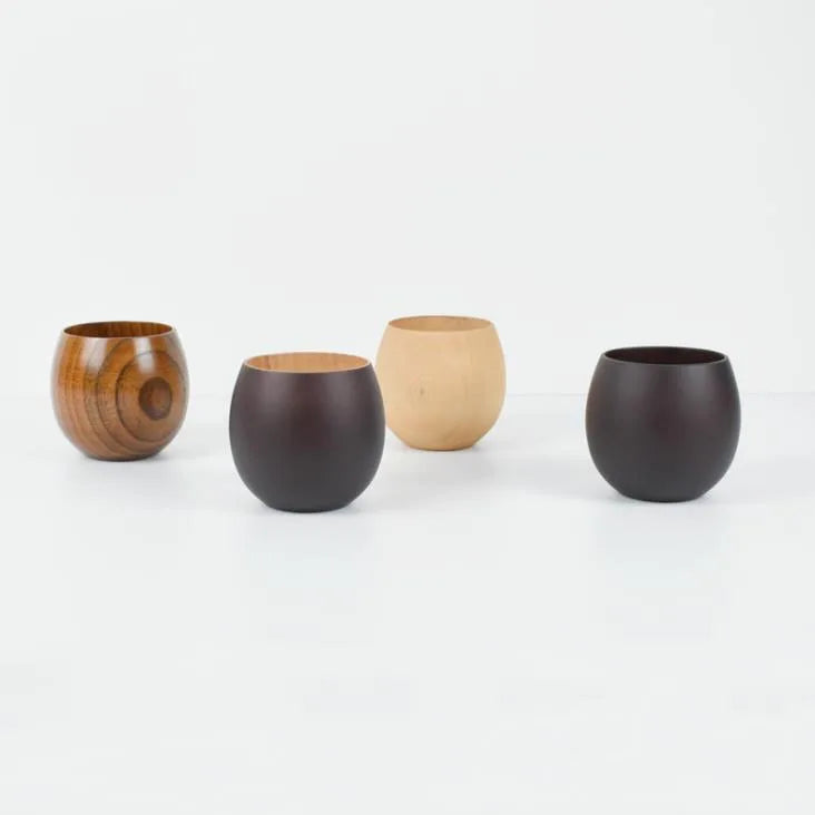Accept Custom Logo Healthy Natural Handmade Coffee Tea Beer Juice Milk Water Wooden Cup MegaBDM