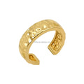Fine Jewelry Trendy Hoop Earrings 14k Real Gold Adjustable Ear Clip Earrings for Women Engagement Anniversary Wedding Party Gift