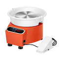 Xinyi Art Compact 25CM LCD Touch Pottery Wheel Forming Machine Electric Ceramic Clay Wheel Foot Pedal Detachable Basin 110/220V