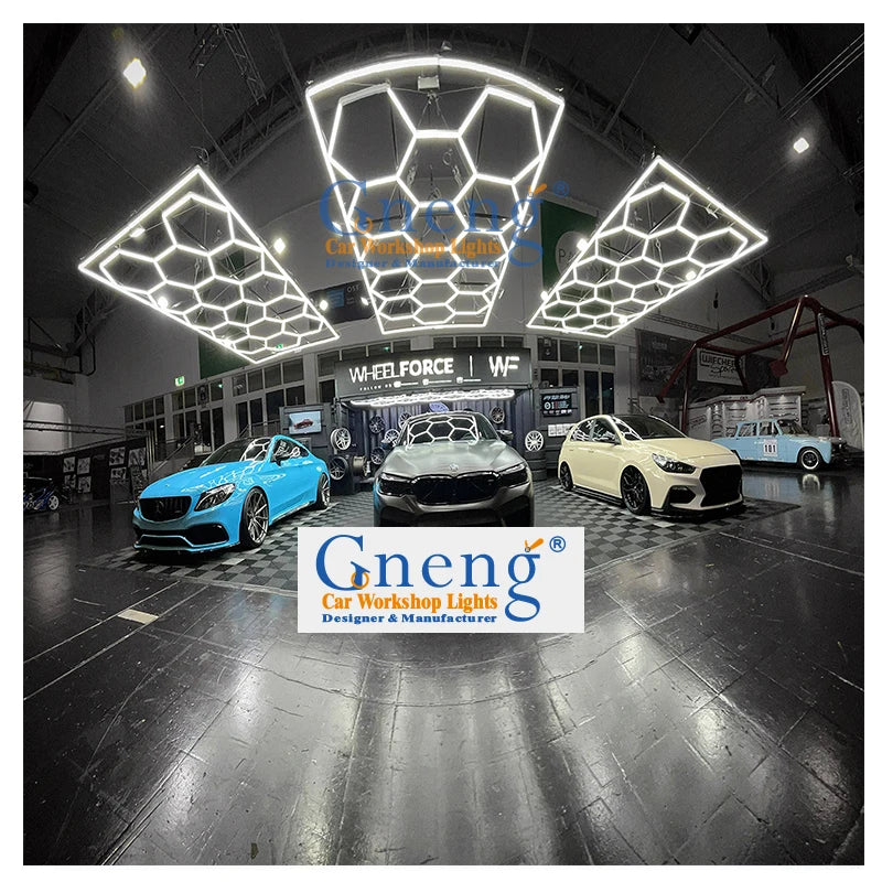 China Factory Wholesale OEM Super Bright Hexagon LED Light ZT1028 Stadium Detailing Light Car Care Detailing Garage Lighting