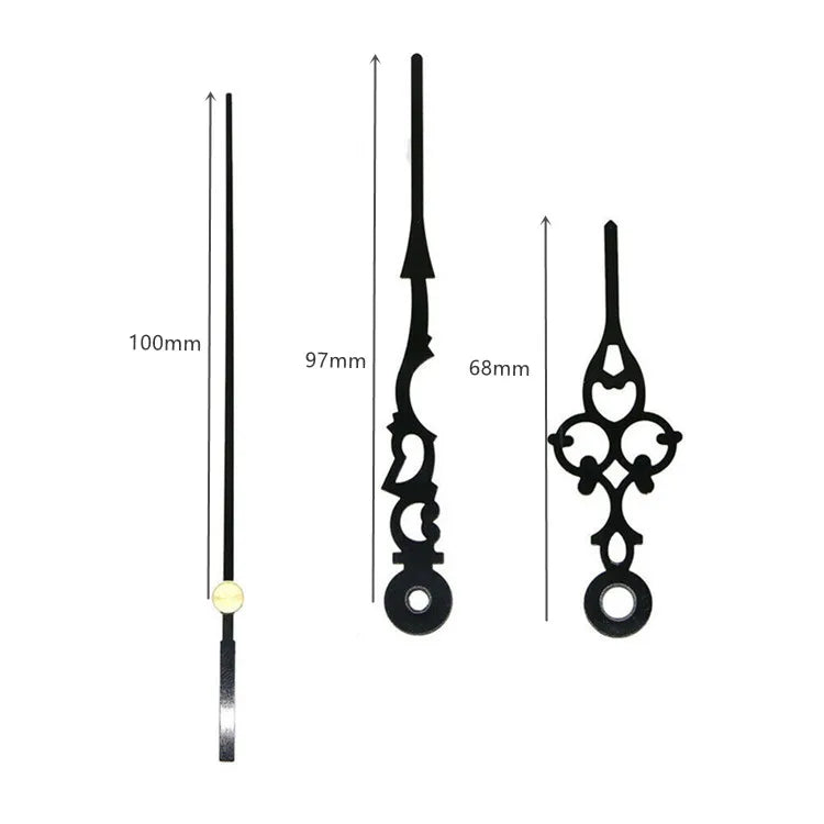 Classic Design Hour Minute Serpentine Hands Accessories for 3D Wall Clock