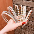 Handmade Pearl Beads and Diamonds DIY Single Layer Multi Layer Narrow Edge Pearl Popular Hair Accessories