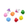 Hot Sale 3d Artificial Mushroom Resin Charms Keyring Jewelry Making Accessories With Hook