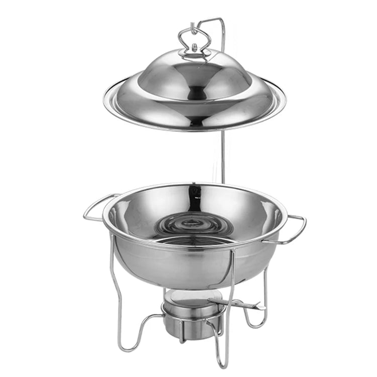 Wedding Party Restaurant Stainless Steel Chefing Dish Food Warmer Buffet Catering Hanging Jazz Lid Chafing Dishes for Sale