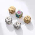 Stainless Steel Funny Decision Dice Custom Your Design Engraved on Dice for Personalized Gifts