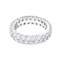 Double Row Ring Moissanite Gemstone  Hip Hop Style  Ring  S925 Fine  Jewelry