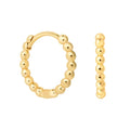 Dainty DIY Minimal Base Bead Hoop Huggie Earring 925 Silver