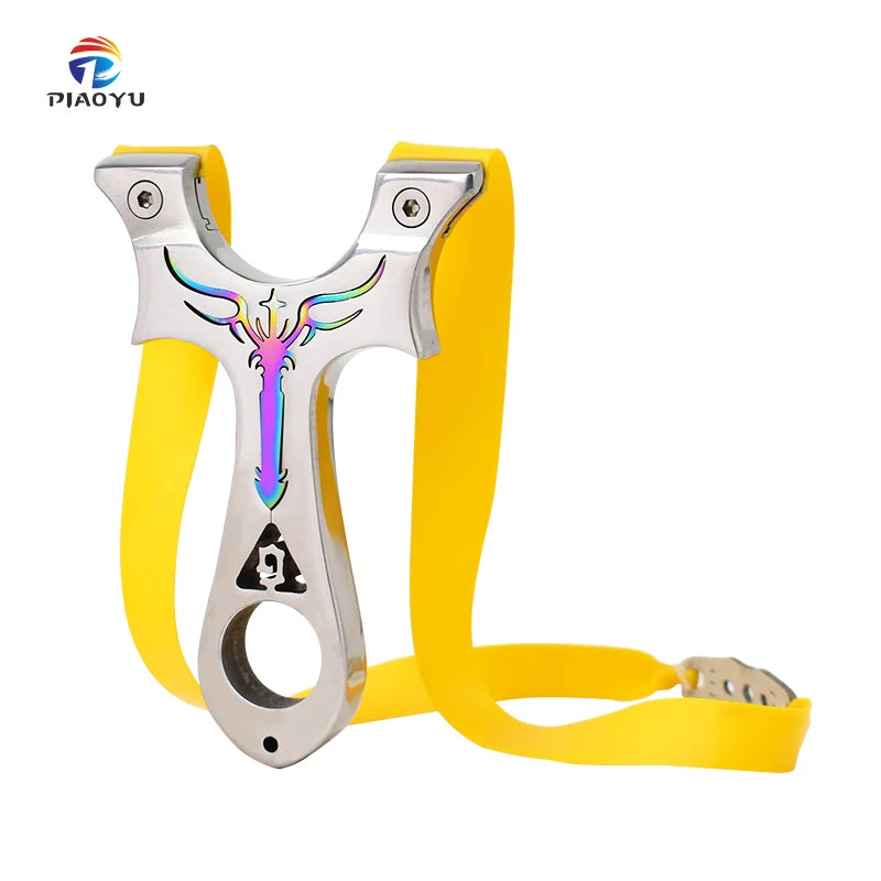 Professional Outdoor Powerful Slingshot Stainless Steel Slingshot for Hunting and Shooting Competition Sports
