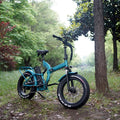 Factory Full Suspension 750W/1000W Bafang Rear Hub Motor 20Inch Fat Tire Electric Folding Bicycle Foldable Snow E-bike