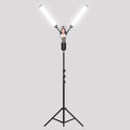 Professional Audio Video Lighting LED Fill Light Studio Lamps 2-Arm Beauty Ring Lights for Photography for Living Room Use