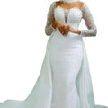 Wedding Dress African Cross-border Bride Wedding Long-sleeved Wedding Dress Factory
