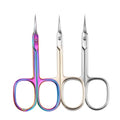 Professional Russian Style Stainless Steel Nail Scissors Manicure Remove Dead Skin Cuticle Nail Art Scissors