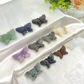 Wholesale Natural Quartz Energy Gemstone Colorful Crystal Carving butterfly for Home Decoration