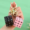 Wholesale Promotional Gift Mini Initial Letters Puzzle Magic Cube Keychain