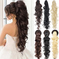 28inch High Temperature Fiber Synthetic Claw Clip Ponytail for Braiding Hairpieces Long Curly Hair Extension Ponytail