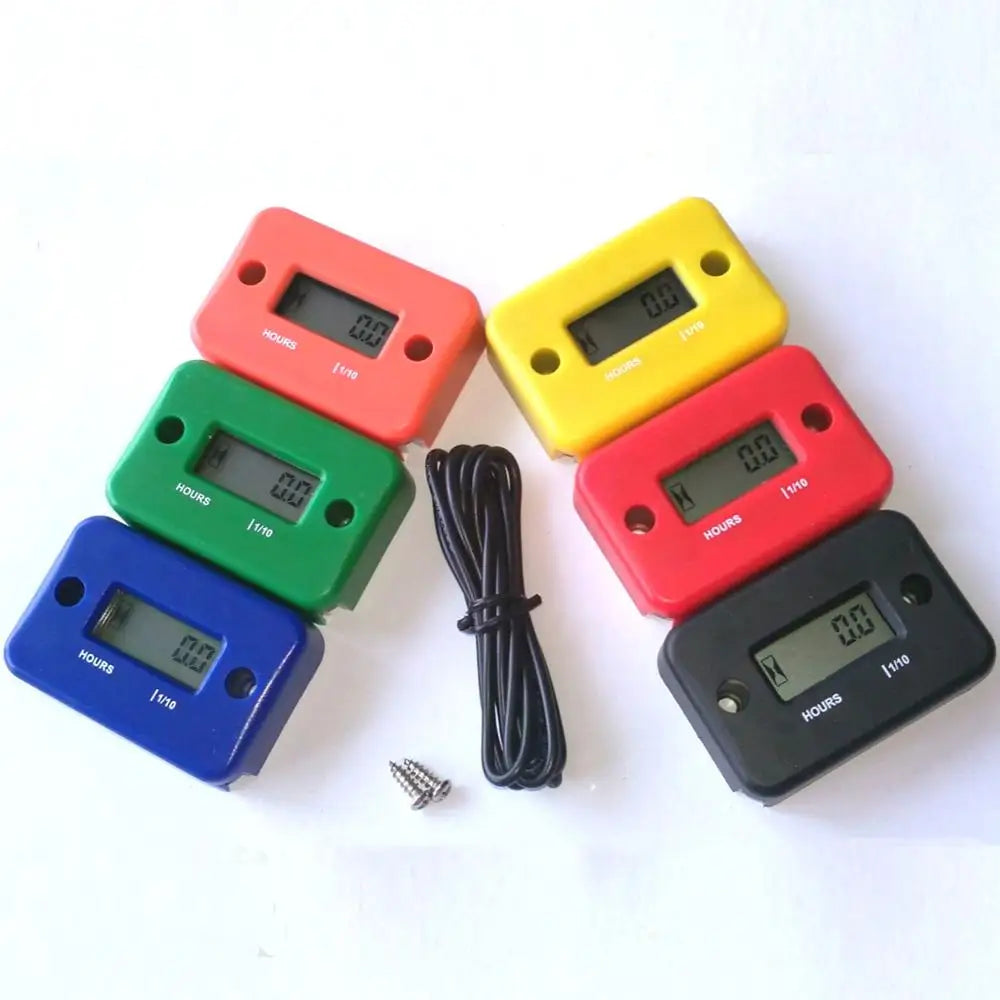 Professional Digital Hour Meter Waterproof LCD Display for Motorcycle ATV Snowmobile Marine Boat Yama Ski Dirt Quad Bike