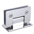 Shower Door Hinge for 8-12mm Tempered Glass Stainless Steel 304 90 Degree Bathroom & Dining