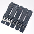 25*16mm Double Color Rubber Soft Pin Buckle Watch Band for Smartwatch