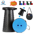 New Design Fishing Retractable Folding Chair Portable Collapsable Stool Portable Upgraded Retractable Folding Stool