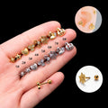 HENGSEN Trendy Piercing Jewelry Wholesale Gold Silver Star Heart Spider Web Shape Stud Helix Cartilage Earring