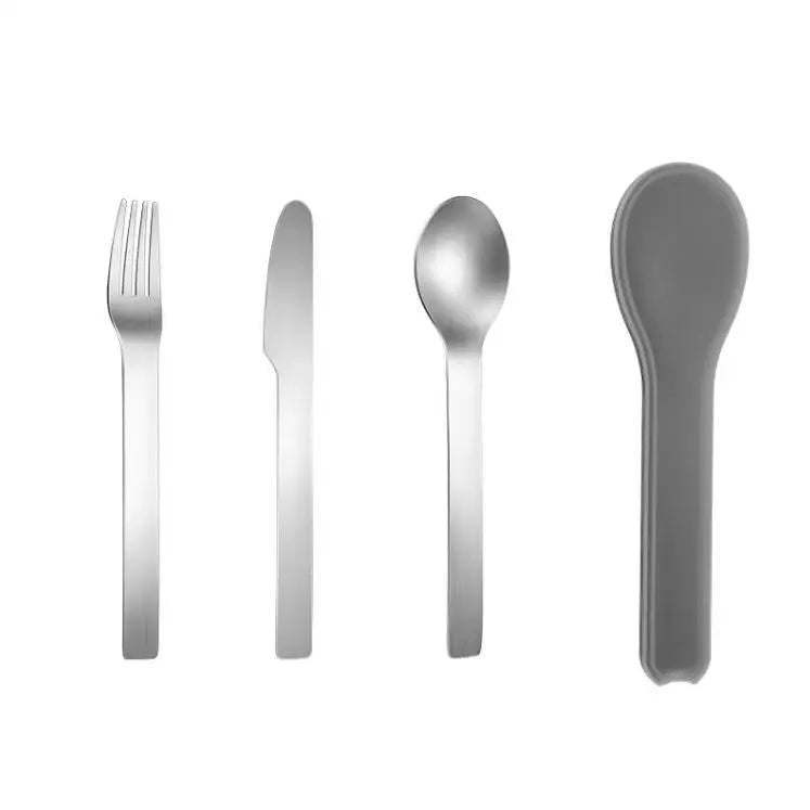 Reusable Cutlery Traveling Utensils Set Stainless Steel Portable Travel Cutlery Set with case