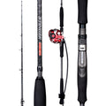Fully Automatic Electric Fishing Rod Japanese FUJI 2 Section 1.9M Carbon Saltwater Spinning Jig Boat 120g Wood Handle